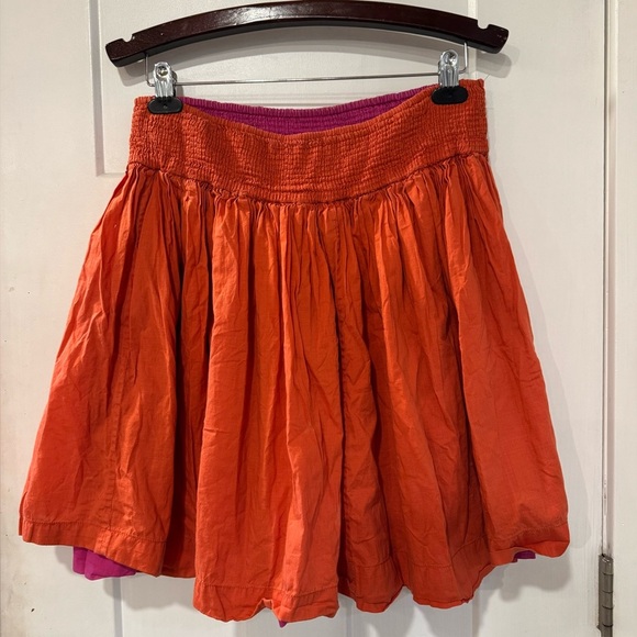 Gap skirt reversible pink and orange mini skirt size M N1.2 - Picture 1 of 11